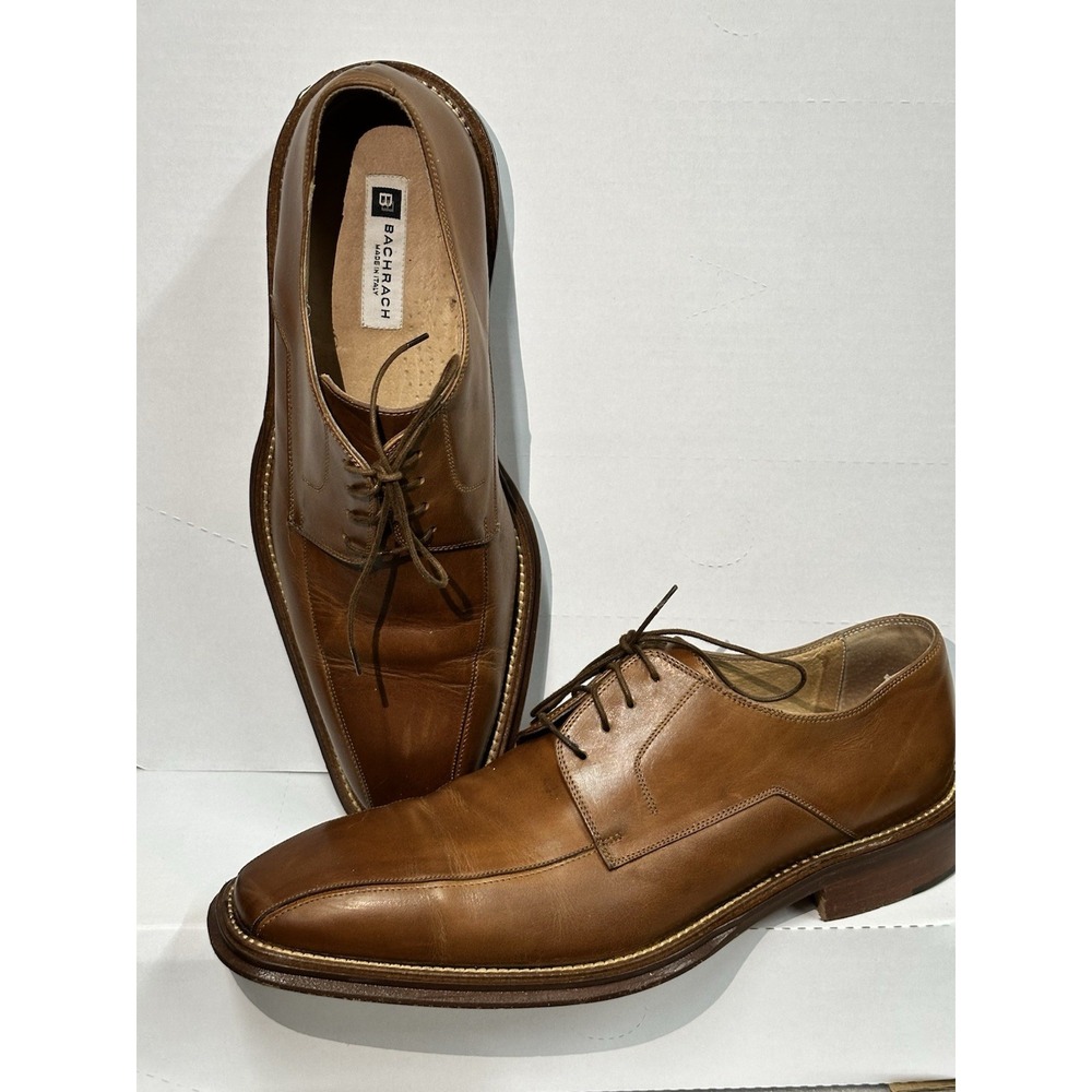 Bacharach Men's 11d Wilton Bicycle Toe Tan With Protective‎ Sleeves And Box - Picture 3 of 11